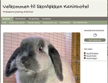 Tablet Screenshot of kaninhotel.dk